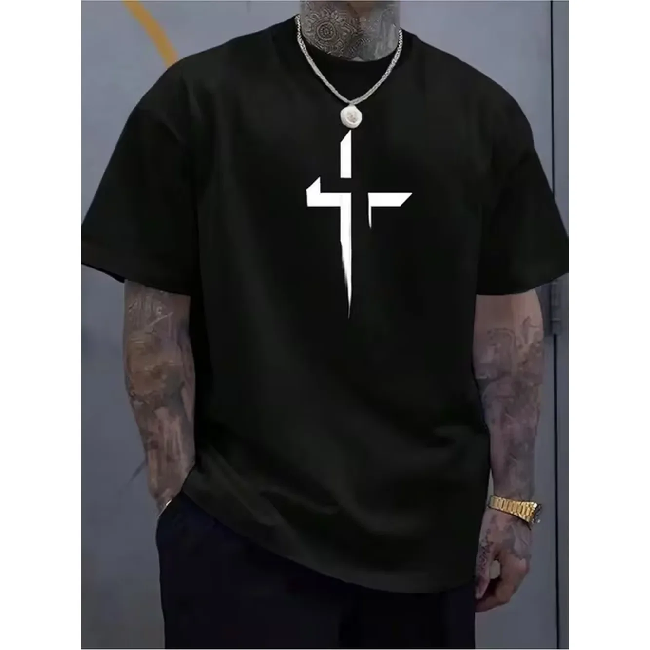 Crossfit Event - T-shirt à col rond surdimensionné pour