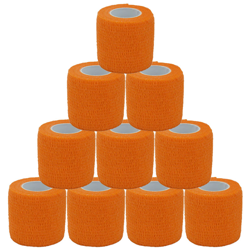 Finger Tape Athletic - Bandage auto-adhésif orange pour animal de