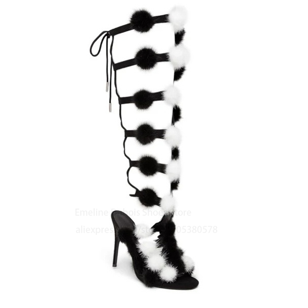Crossfit Event - Bottes sandales à talons hauts en