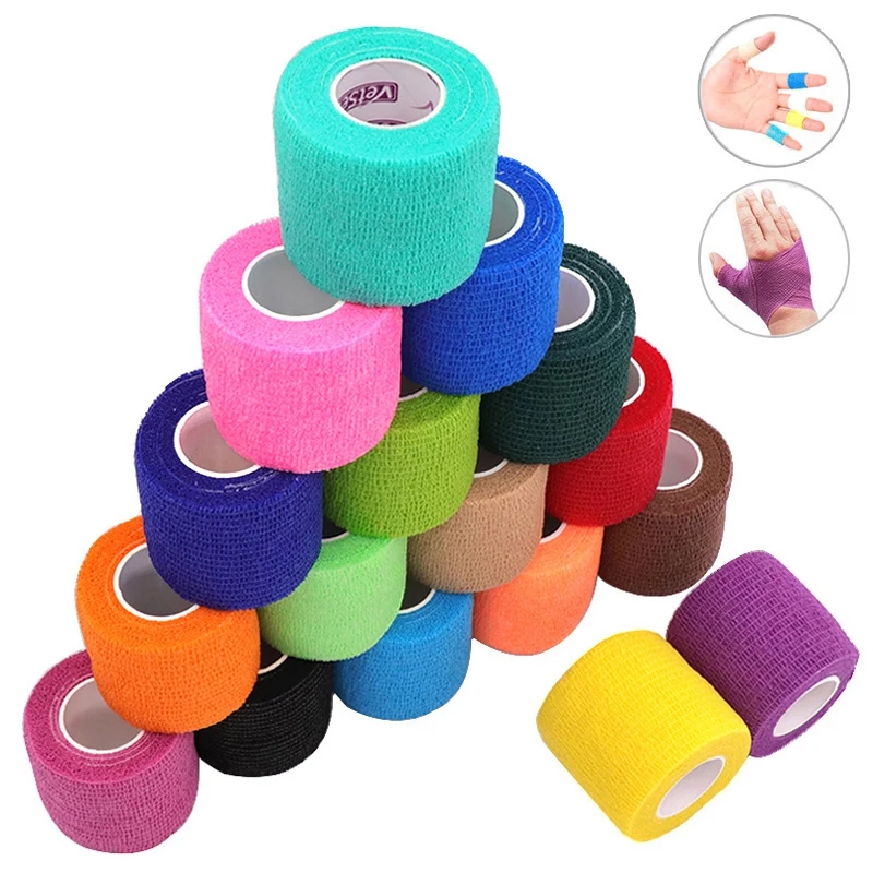 Finger Tape Athletic - Bande de maintien athlétique noire auto-adhésive,