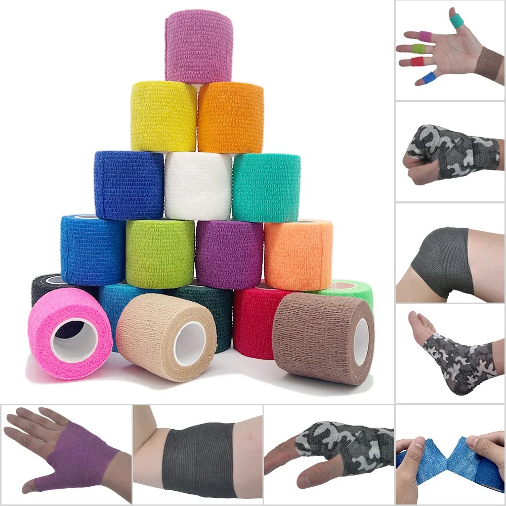 Finger Tape Athletic - Elastoplast-Bandage élastique auto-adhésif, ruban rond athlétique