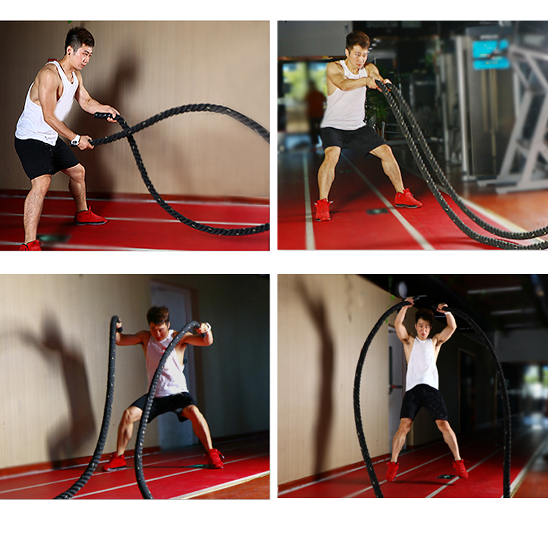 Crossfit No Equipment - Cordes de combat professionnelles 9M/12M/15M, équipement