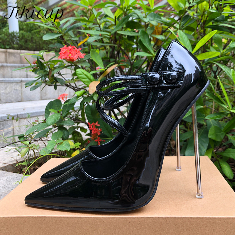 Glamour cuir verni noir talons - Crossfit Event avis et prix
