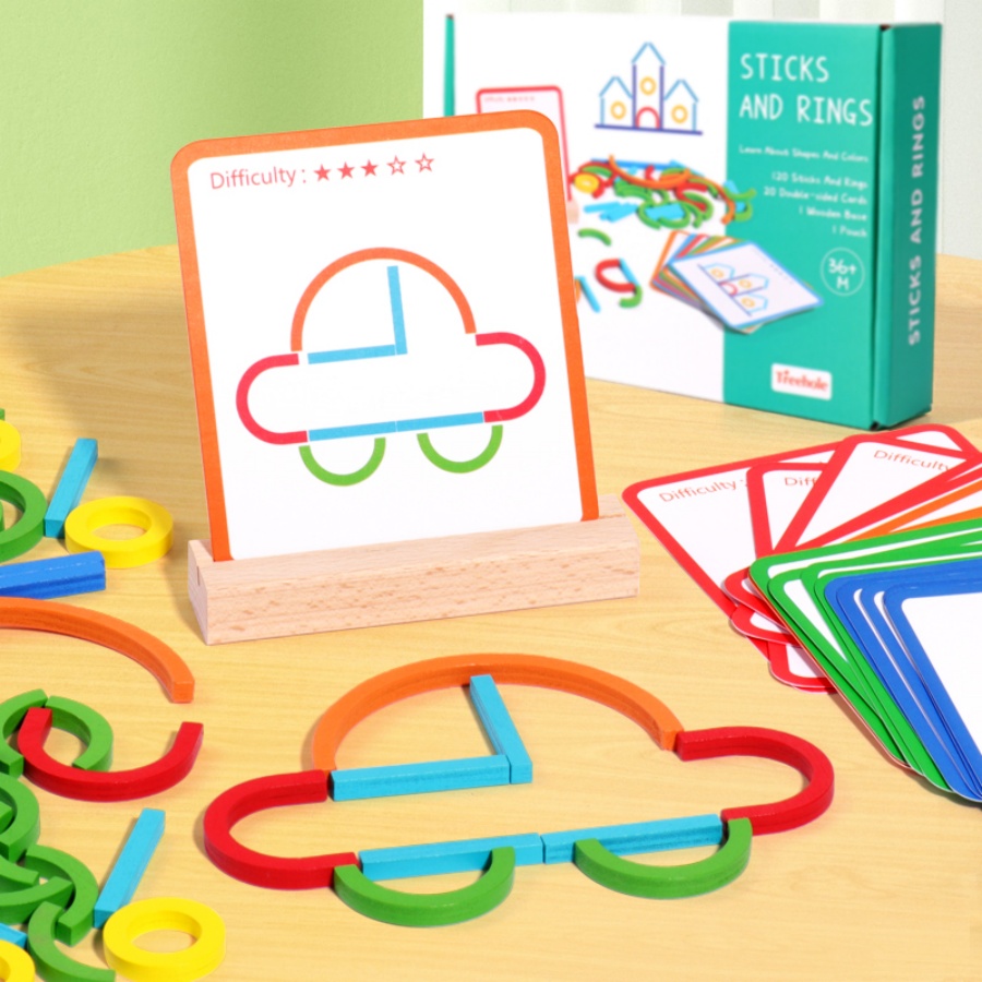 Jouets de puzzle pour l'éducat - Gymnastic Ring Wood avis et prix