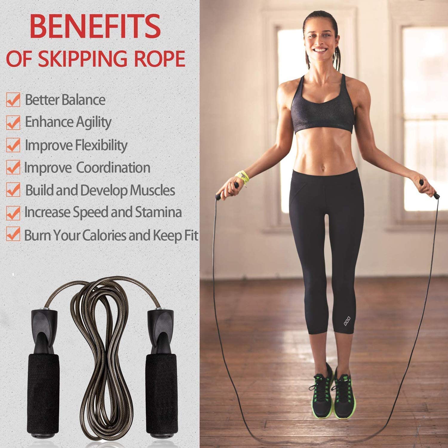 Corde à sauter professionnelle - Crossfit No Equipment avis et prix