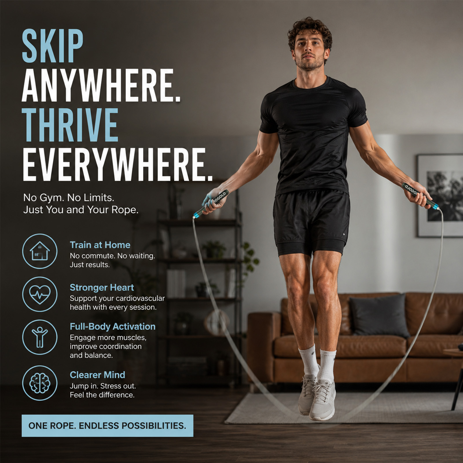Corde à sauter professionnelle - Jump Rope Speed Bearing avis et prix