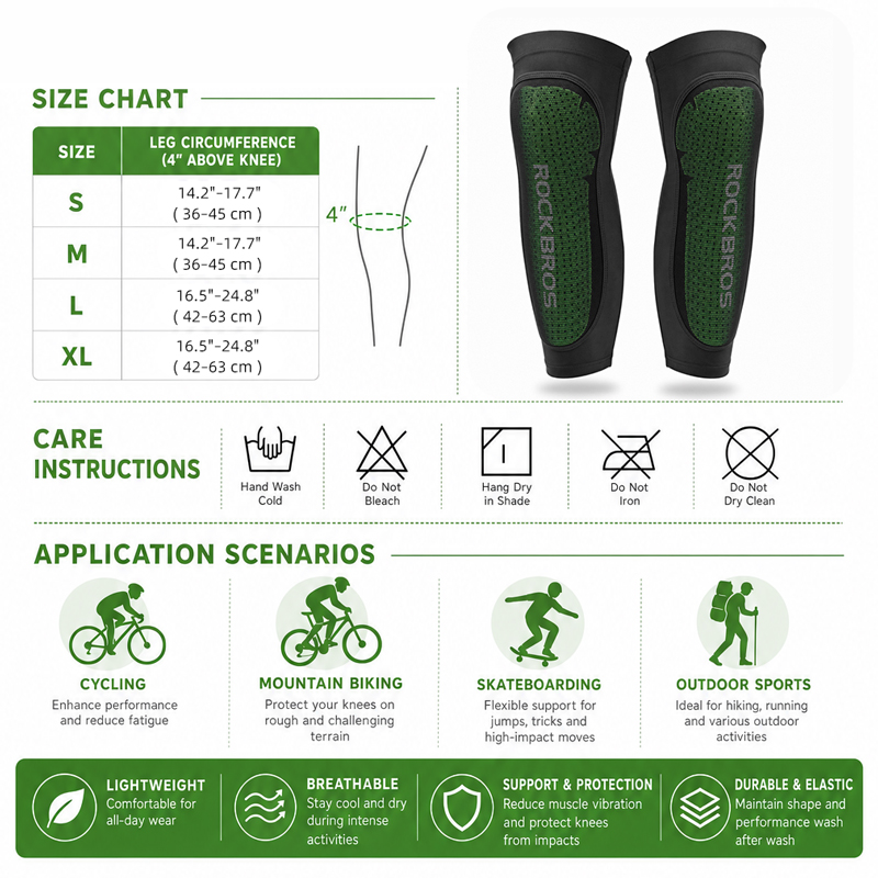 ROCKBROS-Genouillères de prote - Knee Sleeve Pair avis et prix
