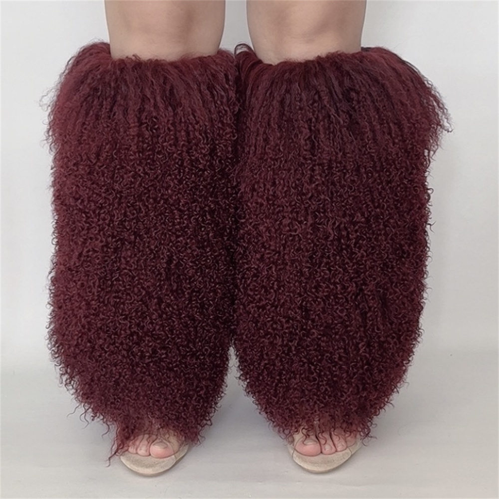 Femmes Spice Girl réel fourrur - Knee Sleeve Pair avis et prix