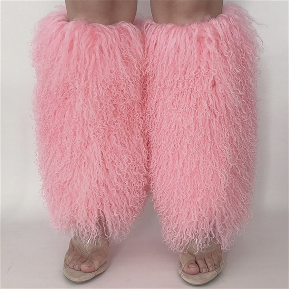 Femmes Spice Girl réel fourrur - Knee Sleeve Pair avis et prix